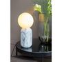 Voir la diapositive 2 : Leitmotiv Lampe à poser design boule Gala effet marbré