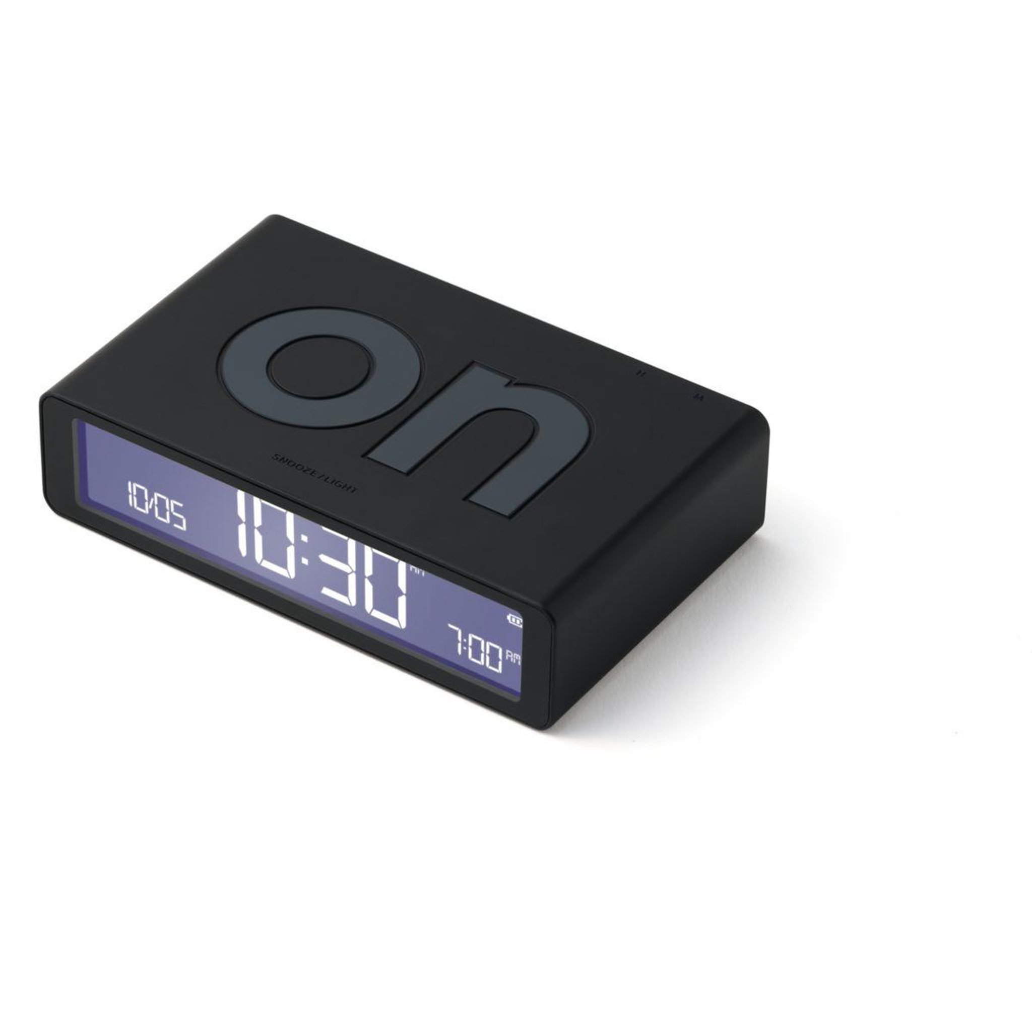 Voir la diapositive 2 : LEXON Réveil flip classic rechargeable en usb-c noir