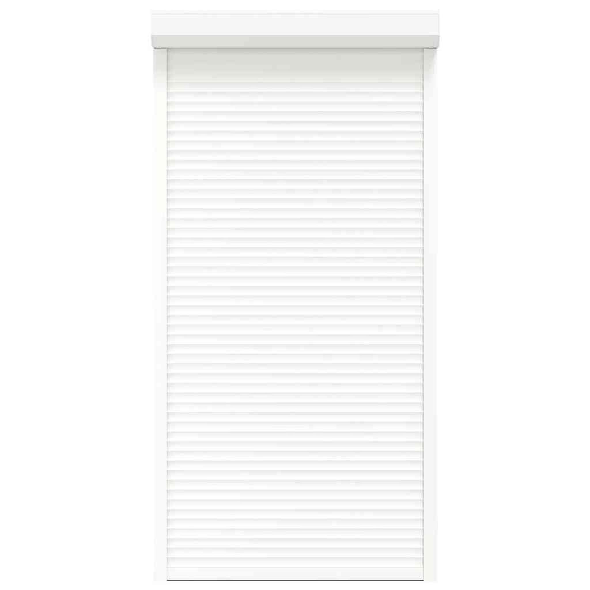 Voir la diapositive 4 : VIDAXL Volet roulant aluminium 110x220 cm blanc