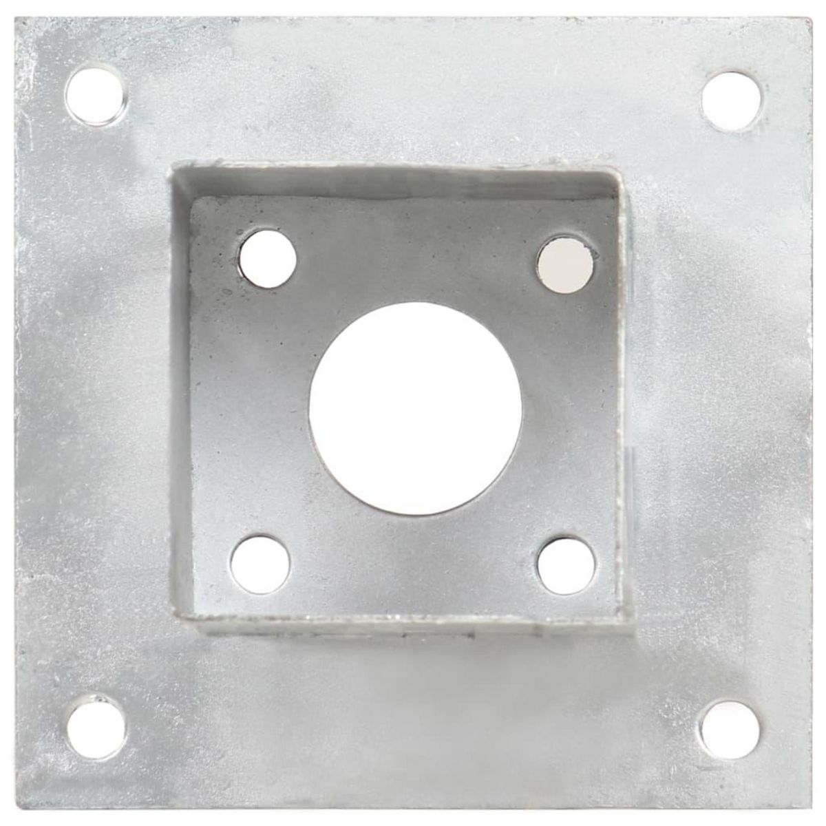 VIDAXL Ancres de poteau 4 pcs Metal galvanise 71 mm