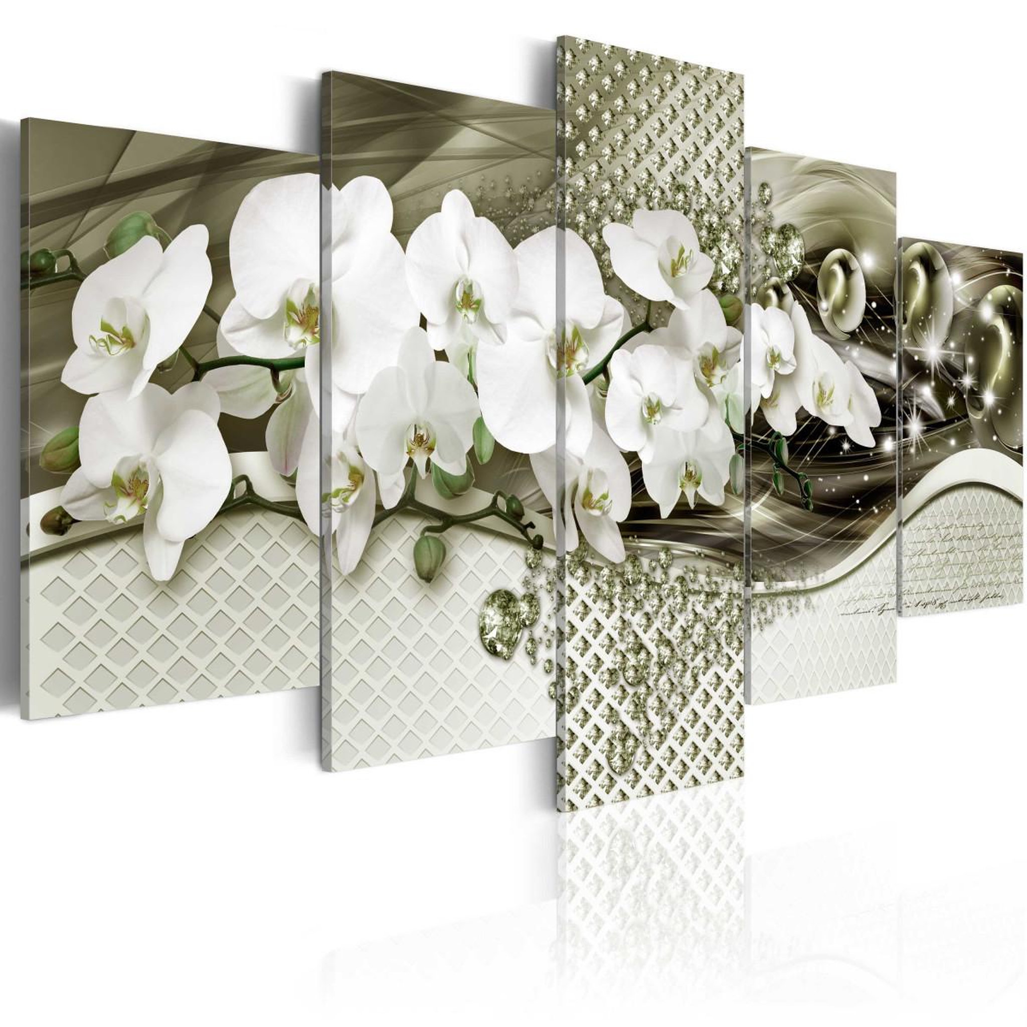 Paris Prix Tableau imprimé  odeur de l'orchidée. Coloris disponibles : Multicolore