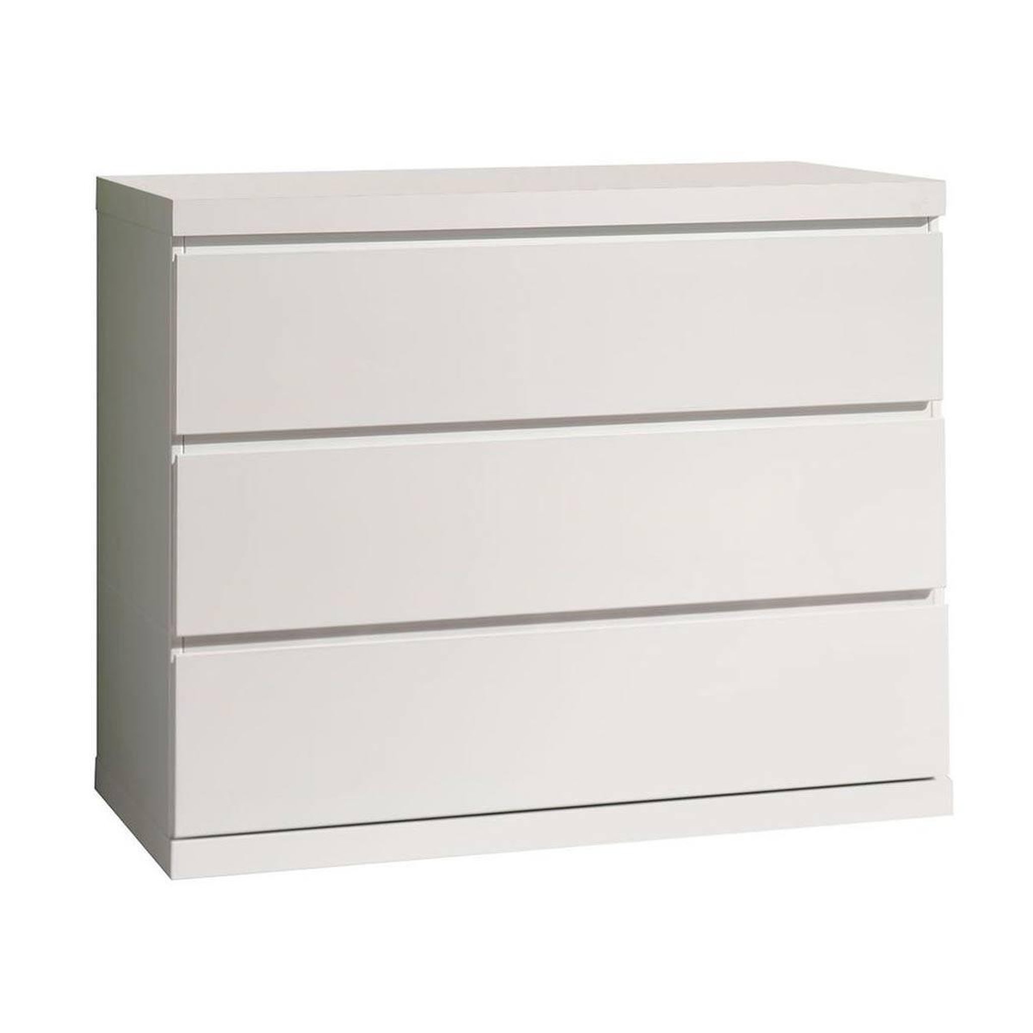 Paris Prix Commode 3 tiroirs  lara  110cm blanc