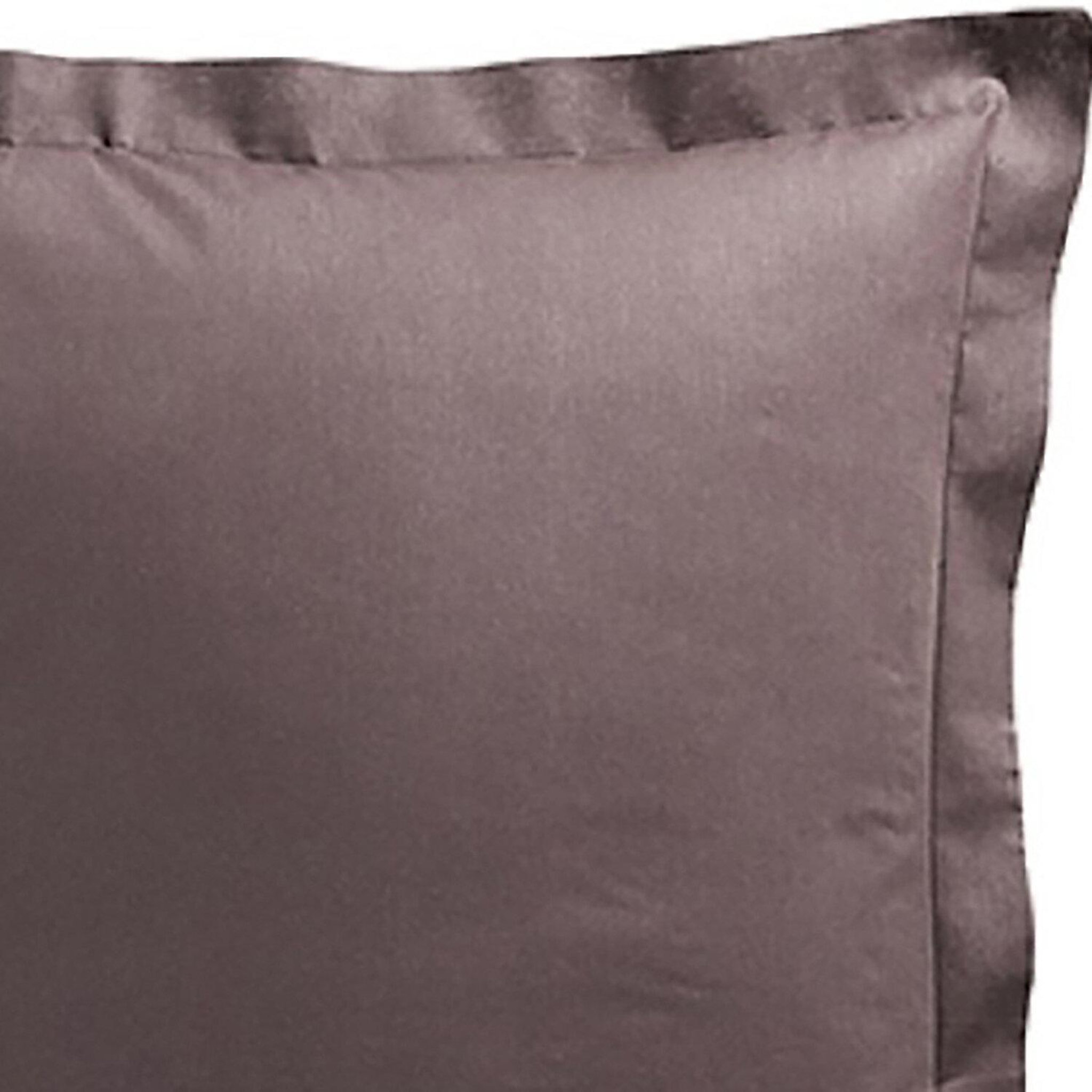 Voir la diapositive 2 : Home collection Taie d'oreiller 75x75 100% coton today cacao