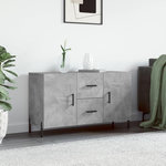 VIDAXL Buffet gris beton 100x36x60 cm bois d'ingenierie