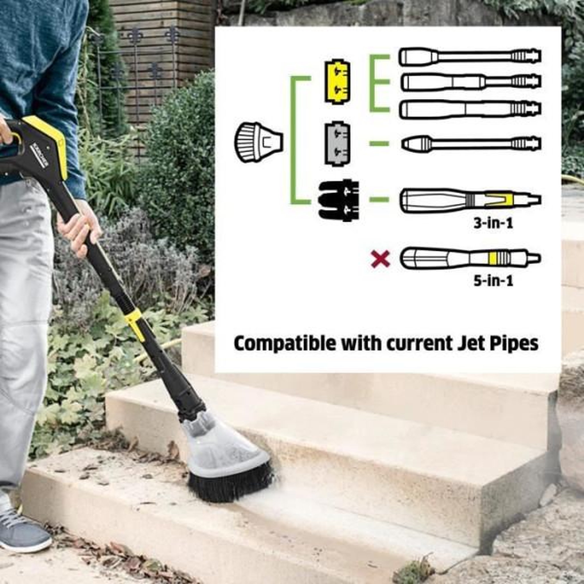 Voir la diapositive 2 : KARCHER Protection anti éclaboussures karcher pour nettoyeur haute pression k2 et k7 - 3 adaptateurs inclus