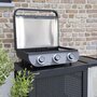 Voir la diapositive 2 : AAAAA Barbecue a gaz - COOK'IN GARDEN - Flavo 60 - a poser - 3 brûleurs droits en inox - 8,4 kW - Allumage Piezzo