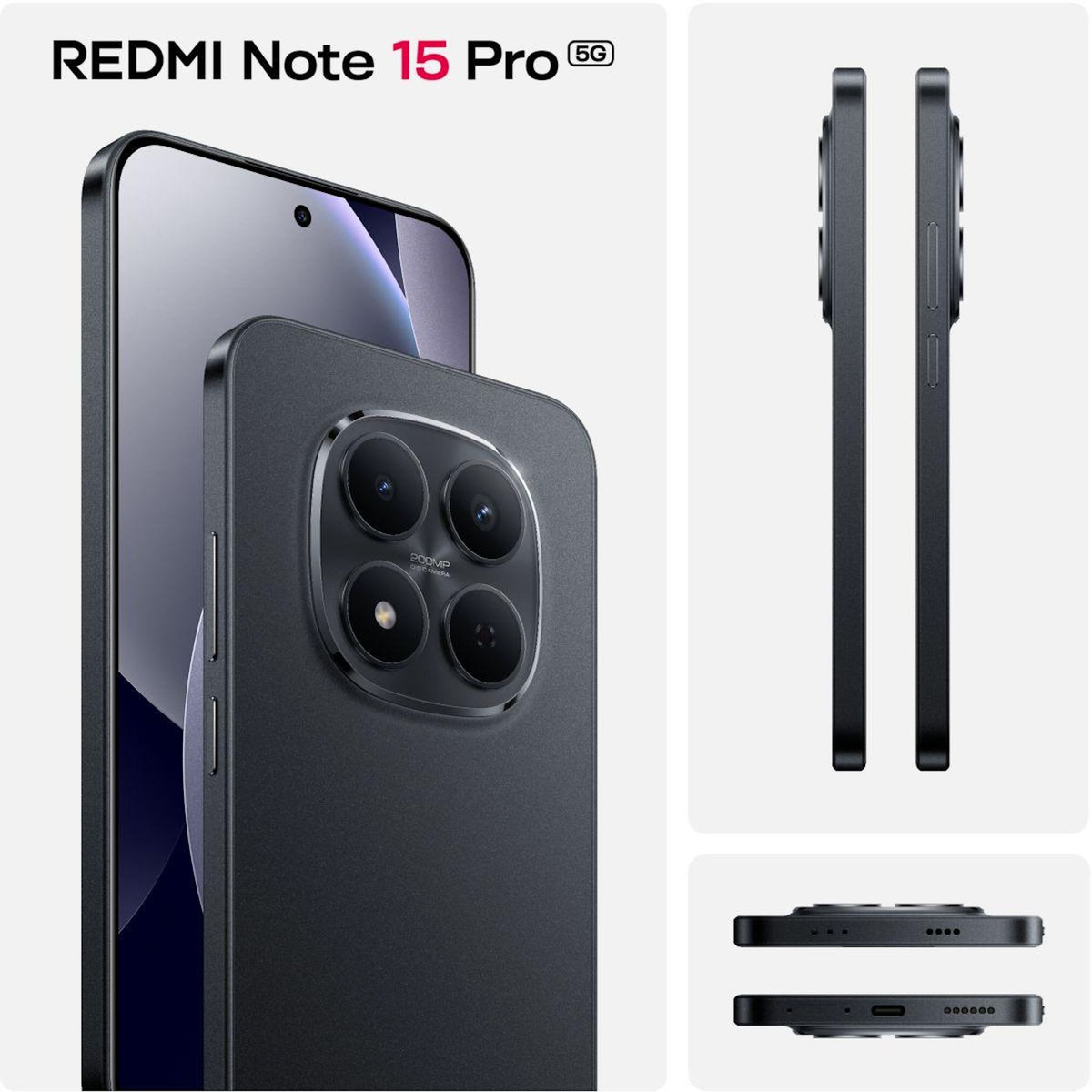 XIAOMI Smartphone Redmi Note 15 Pro Noir 512Go 5G