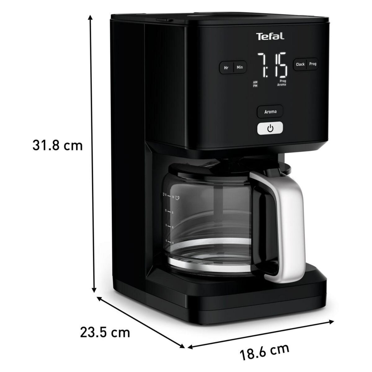 TEFAL Cafetière filtre CM600810 SMARTN LIGHT