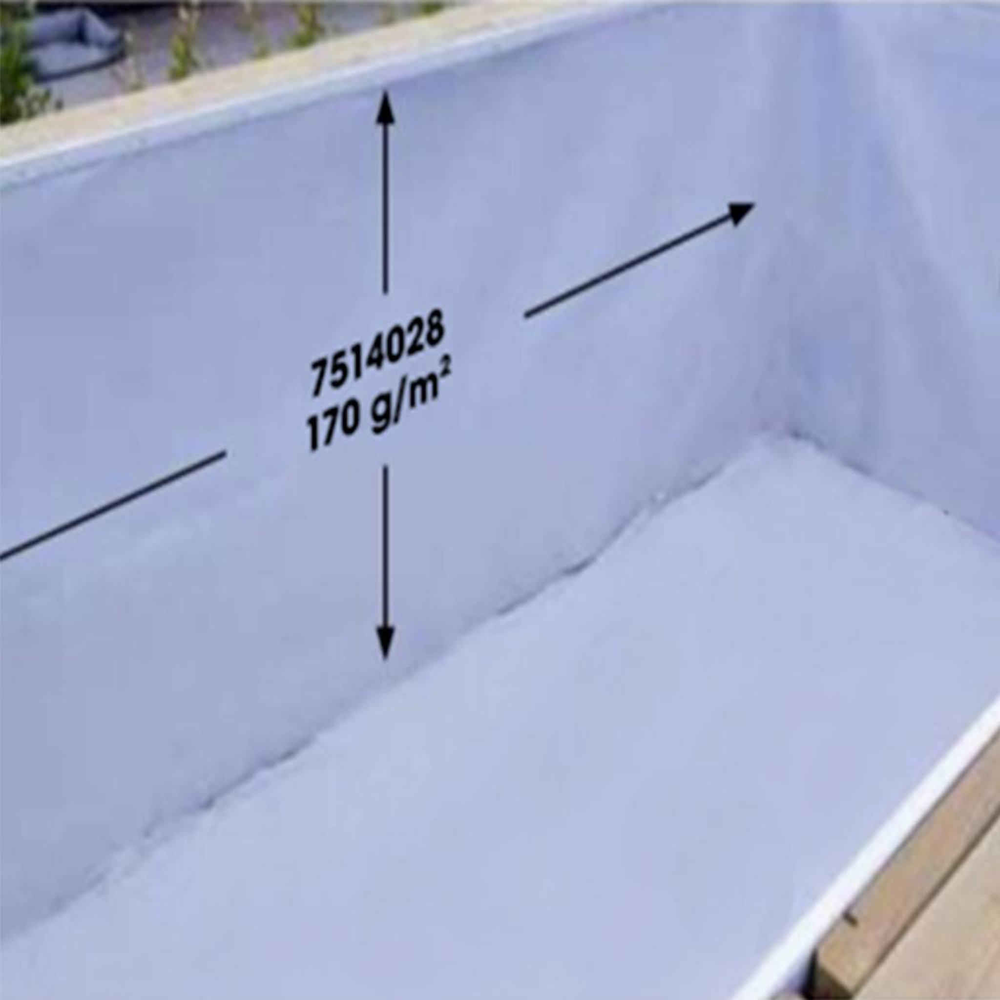 Ubbink Feutre de protection pour la paroi de la piscine - ubbink