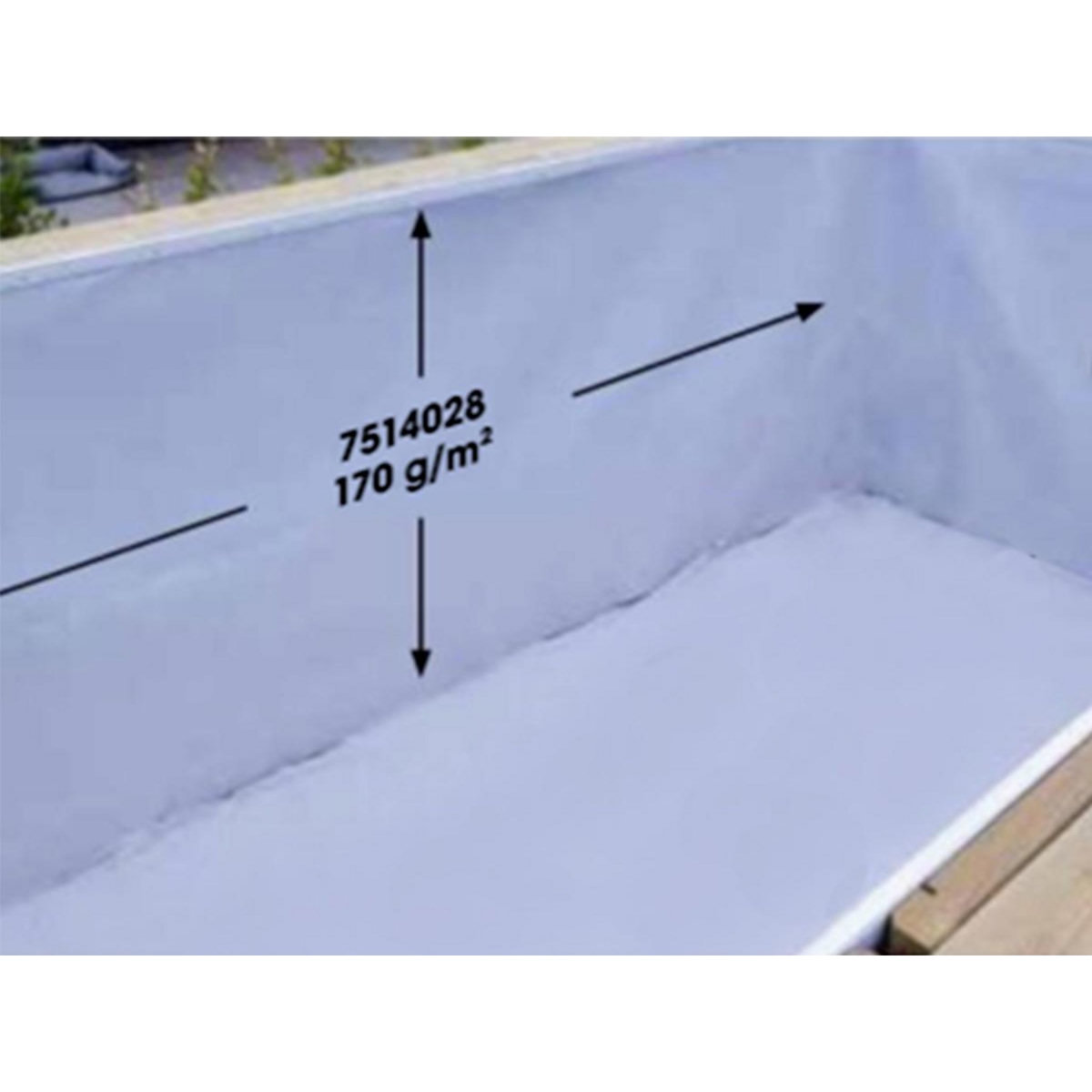 Ubbink Feutre de protection pour la paroi de la piscine - Ubbink