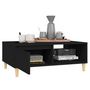 Voir la diapositive 4 : VIDAXL Table basse noir 90x60x35 cm bois d ingénierie