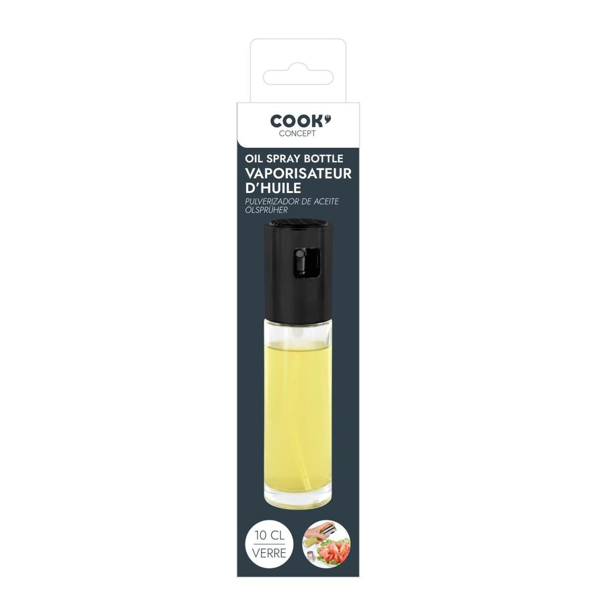 Voir la diapositive 4 : COOK CONCEPT Vaporisateur d'Huile  Vapo  18cm Transparent