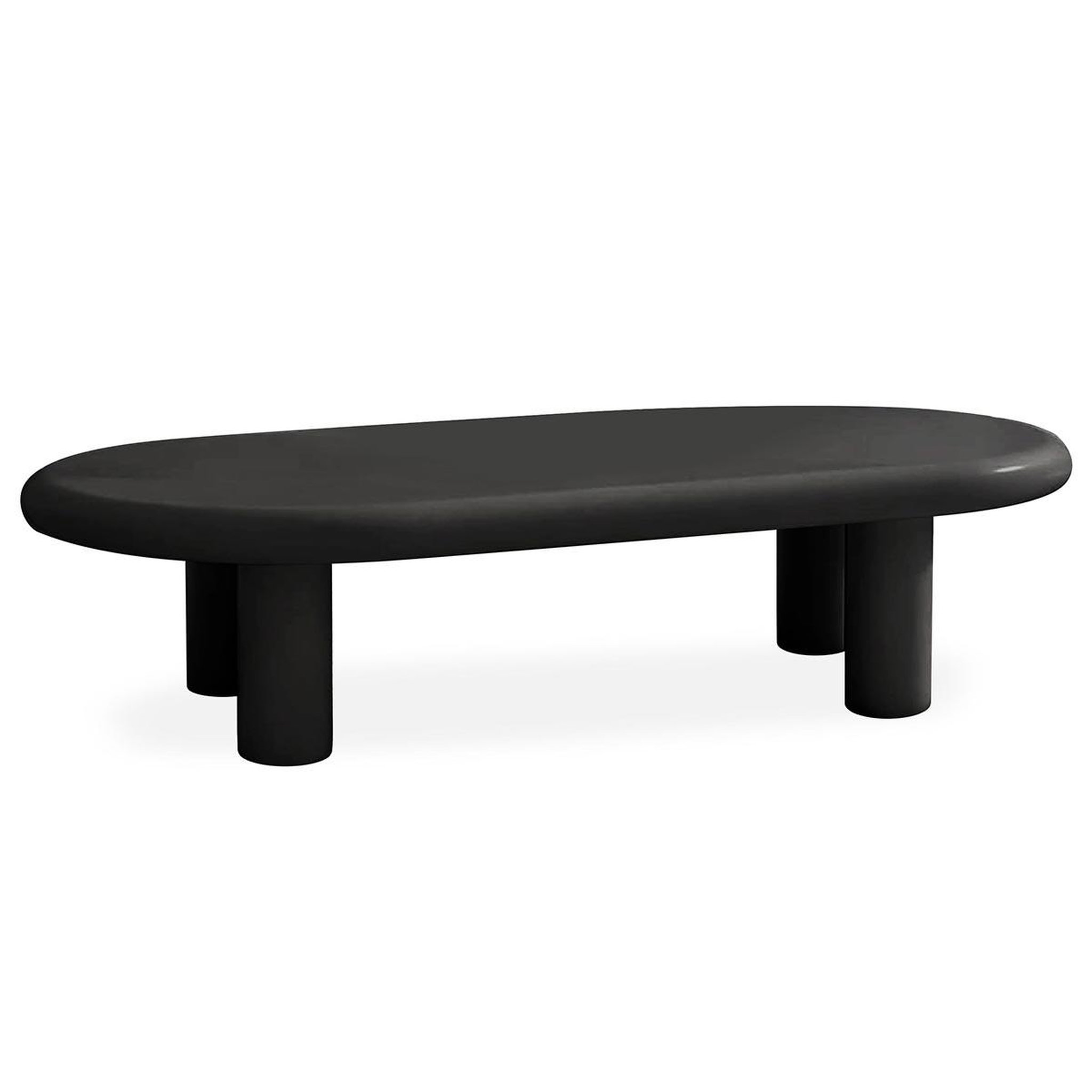 Paris Prix Table basse ovale  emory  160cm noir
