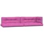 Voir la diapositive 2 : VIDAXL Coussins de palette lot de 5 rose tissu