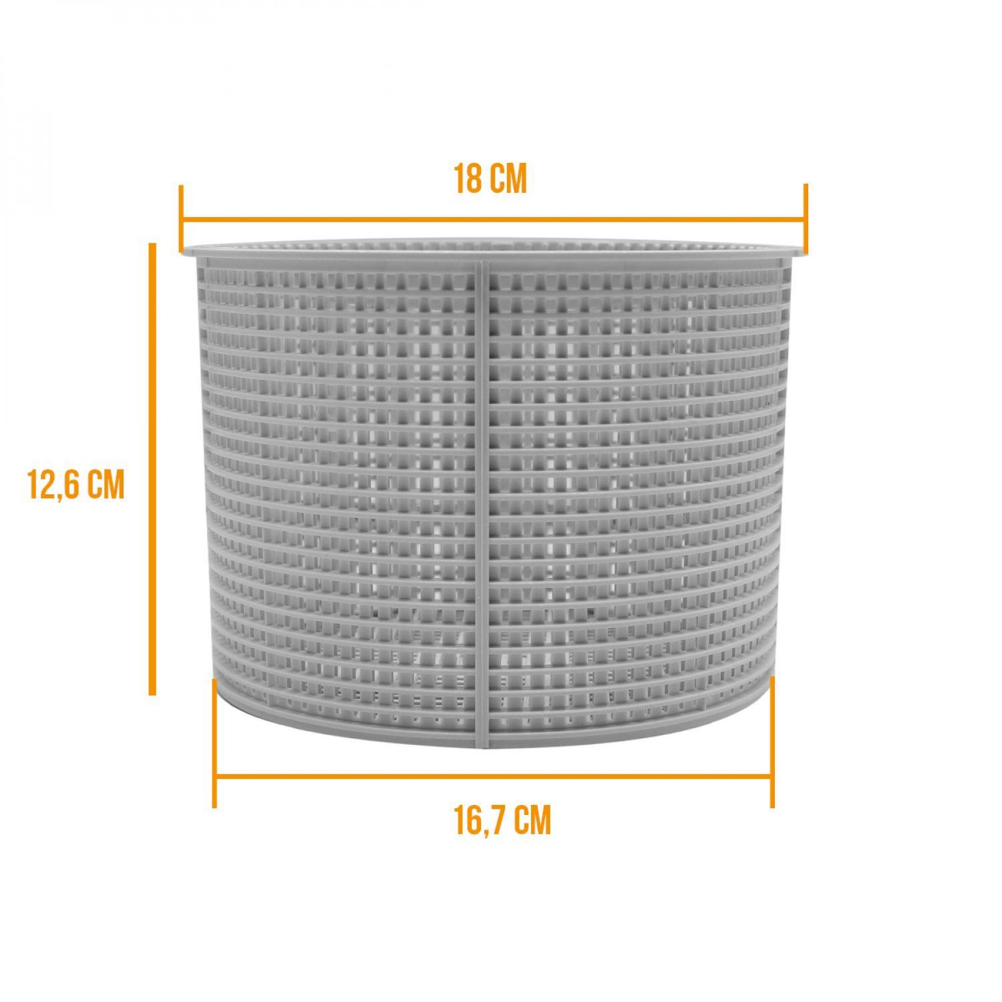 Voir la diapositive 2 : Hayward Panier rond pour skimmer de piscine - Diam 18 cm - Blanc - SPX1082CA