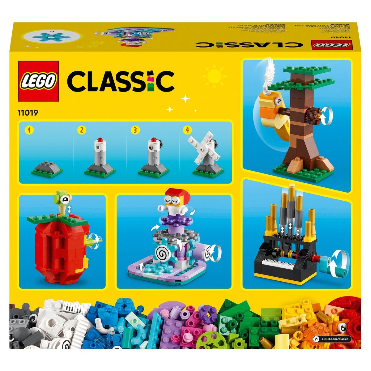 LEGO Classic 11019 - Briques et Fonctionnalités, Jouets de Construction Enfants