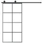Voir la diapositive 3 : VIDAXL Porte coulissante et kit de quincaillerie 102,5x205cm Verre ESG