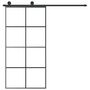 Voir la diapositive 3 : VIDAXL Porte coulissante et kit de quincaillerie 102,5x205cm Verre ESG