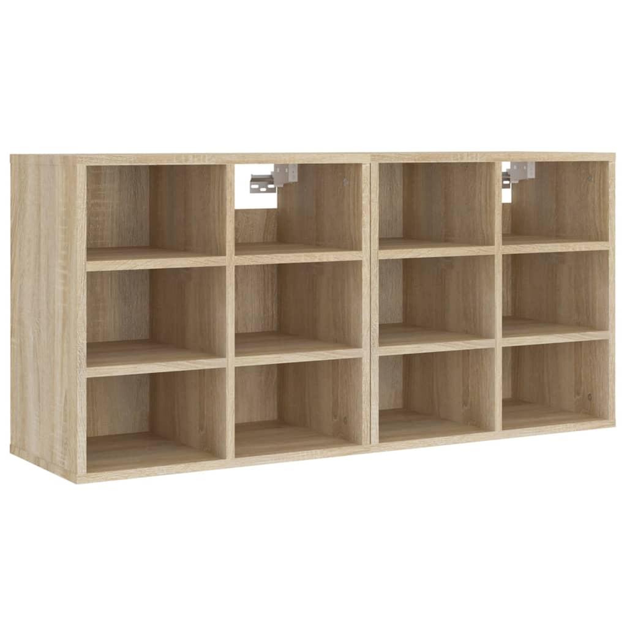 Voir la diapositive 4 : VIDAXL Armoires a chaussures 2 pcs Chene Sonoma 52,5x30x50 cm
