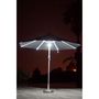 Voir la diapositive 3 : Givex Parasol droit à led gris LUXURY