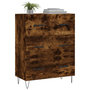 Voir la diapositive 3 : VIDAXL Buffet chene fume 69,5x34x90 cm bois d'ingenierie