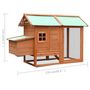 Voir la diapositive 6 : VIDAXL Poulailler Bois de pin massif et sapin 170x81x110 cm