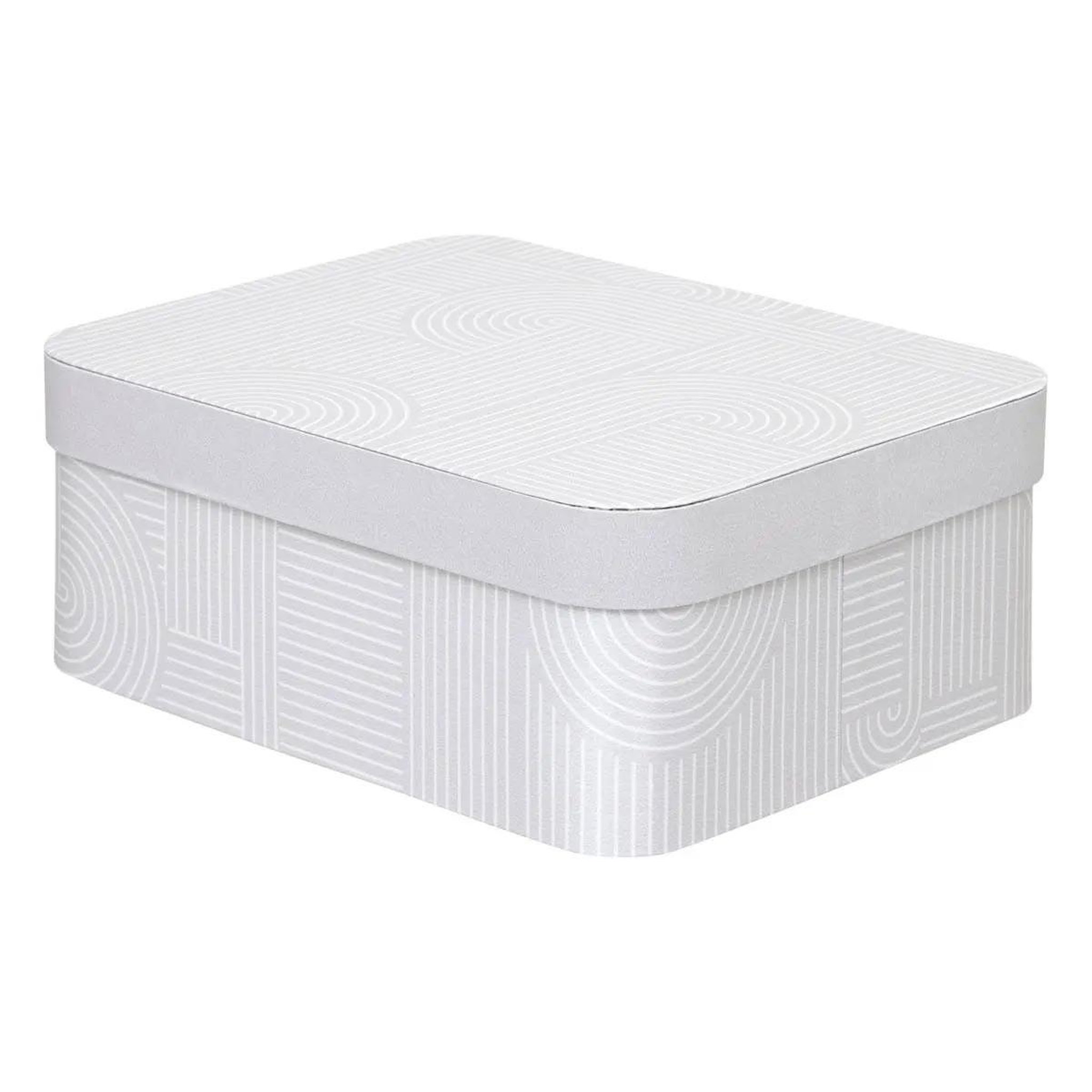 Voir la diapositive 5 : FIVE Lot de 4 boîtes déco  polybox  39cm beige