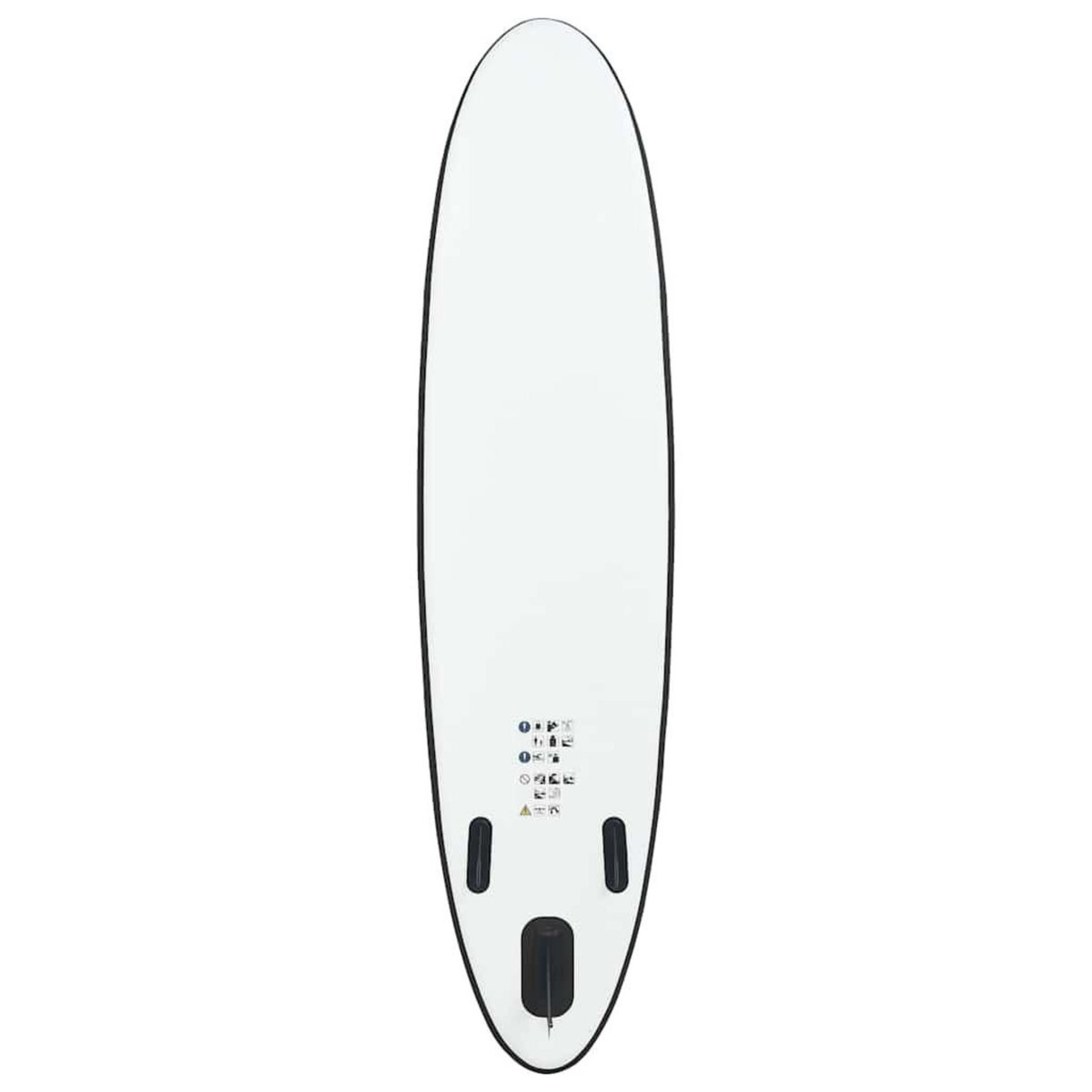 VIDAXL Ensemble de planches SUP gonflables Noir et blanc