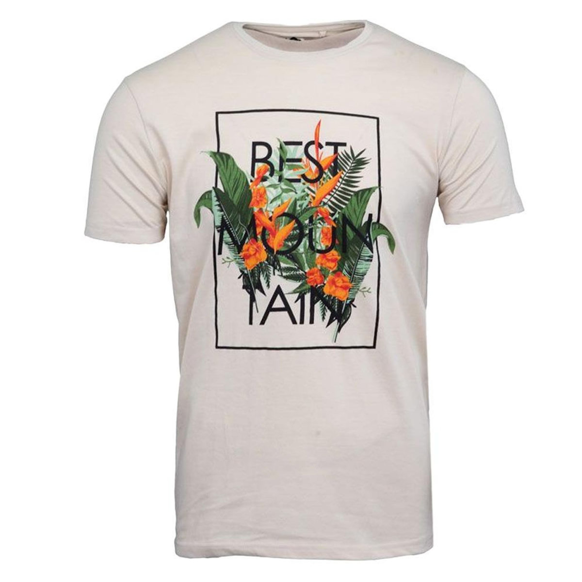 Best Mountain T-shirt Beige Homme Best Mountain 1015