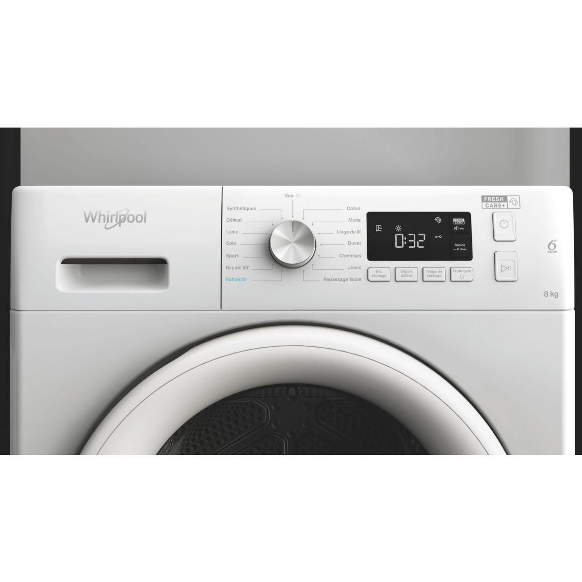 Whirlpool Sèche linge pompe à chaleur FFTM1182FRR