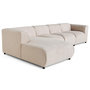 Voir la diapositive 2 : LISA DESIGN Suaro - canapé modulable d'angle gauche 5 places en tissu texturé