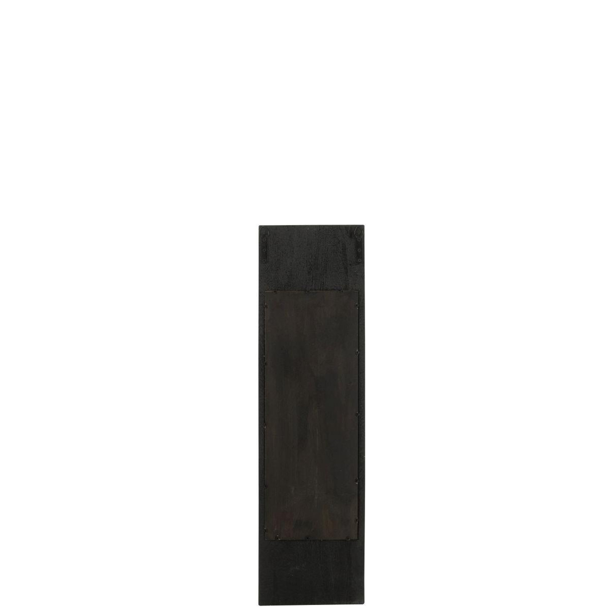 Voir la diapositive 3 : J-LINE Miroir Mural en Bois  Hiram  90cm Noir