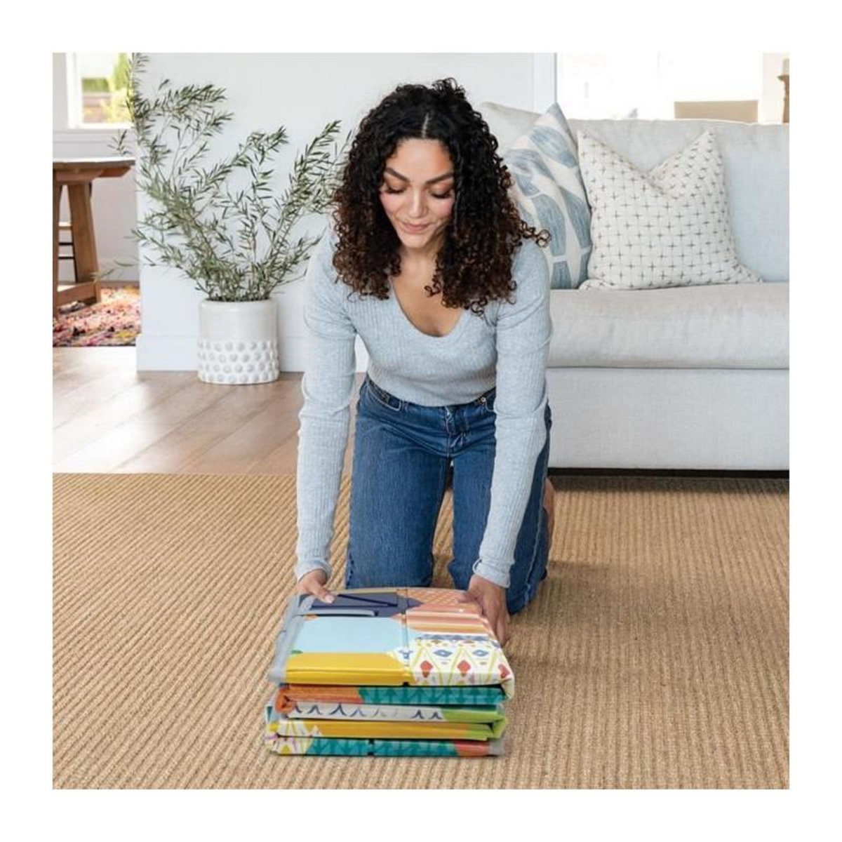 INFANTINO Tapis d'éveil Infantino pliable multicolore