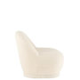Voir la diapositive 3 : Paris Prix Fauteuil Design Bouclette  Teddy  88cm Blanc