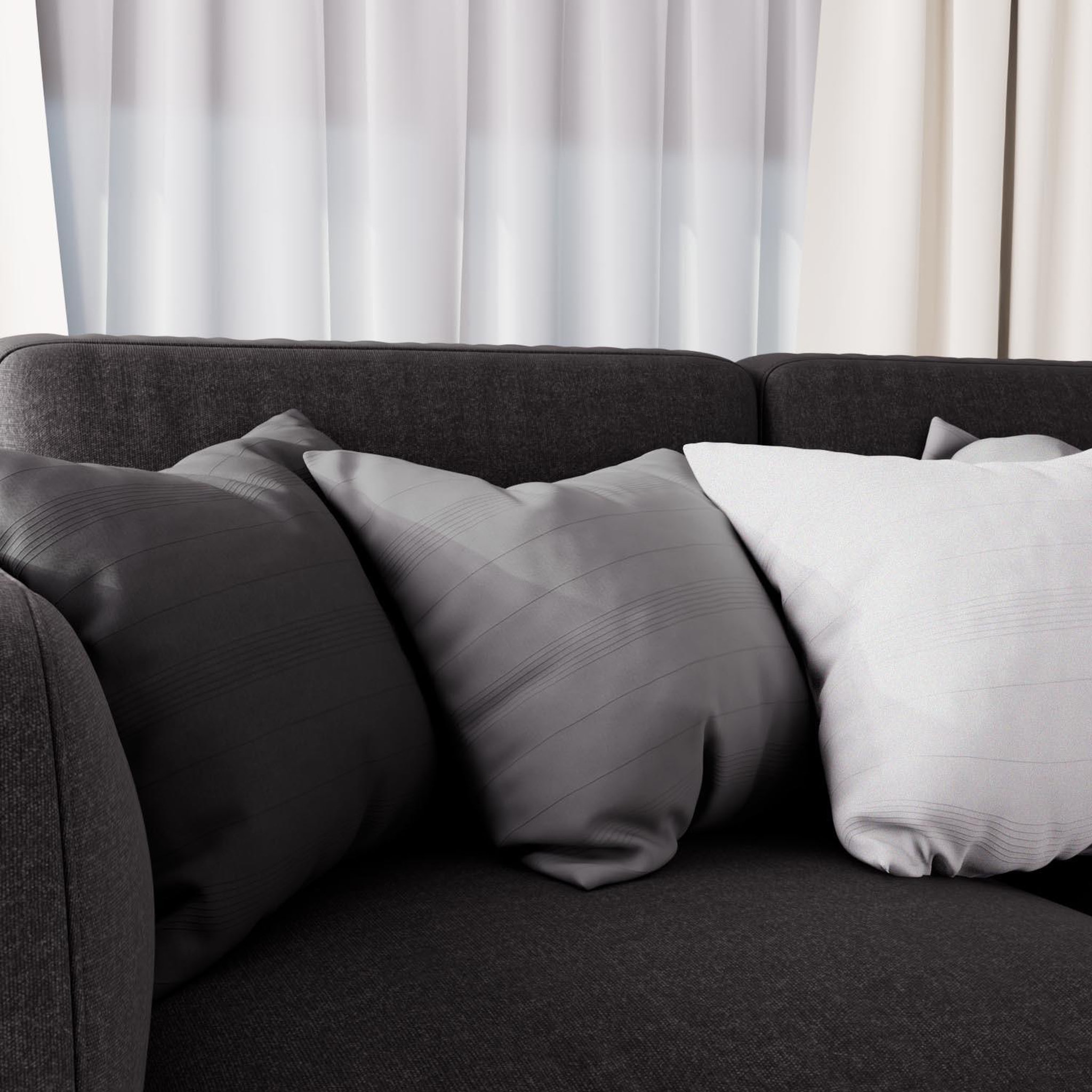 Voir la diapositive 2 : SOLEIL D'OCRE Housse de coussin adele, par soleil d'ocre