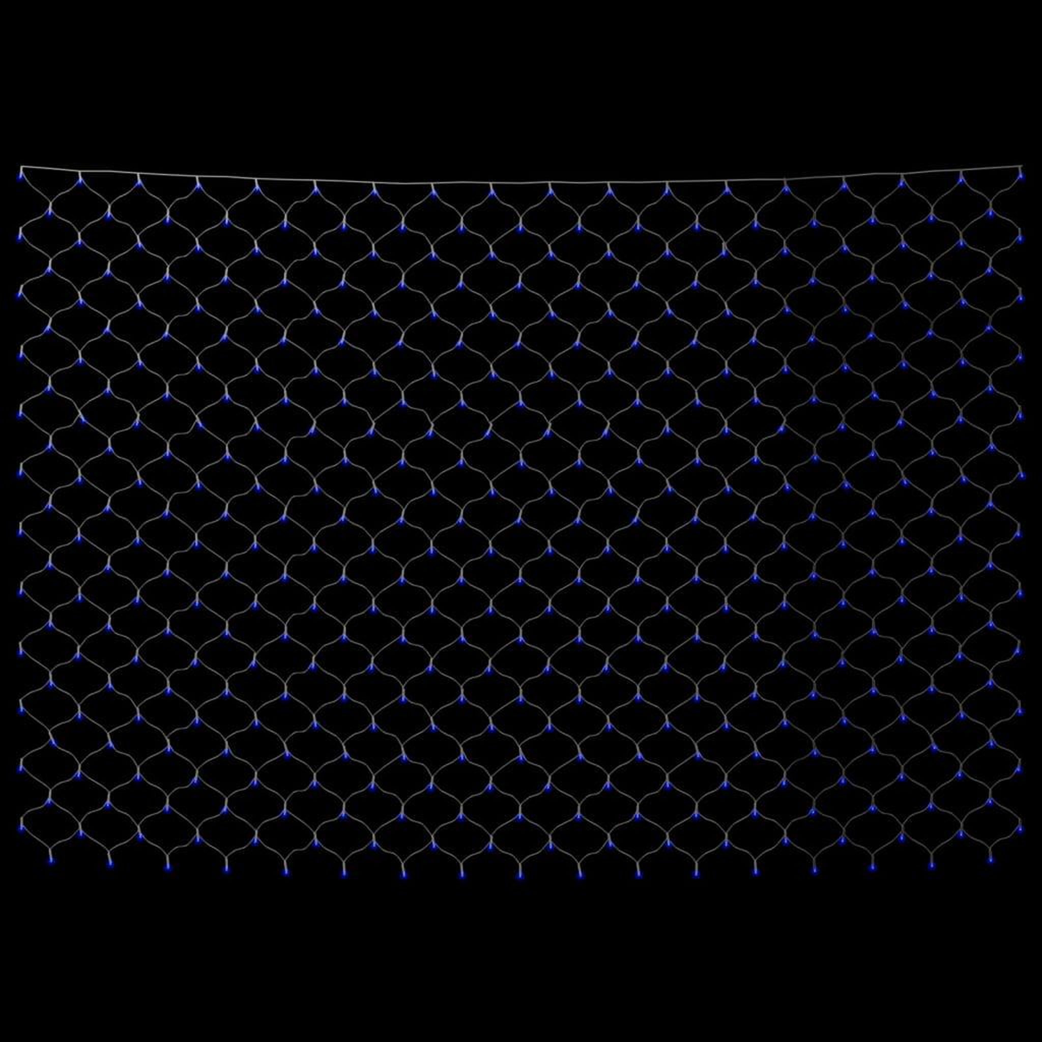 Voir la diapositive 4 : VIDAXL Filet lumineux bleu de Noël 4x4 m 544 LED Interieur/exterieur