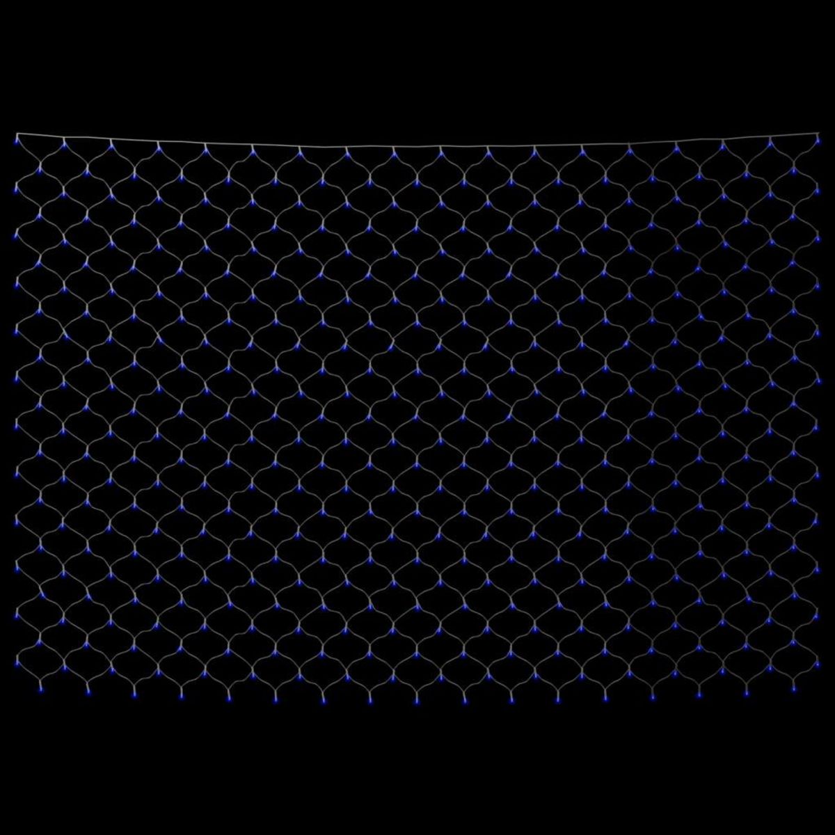 VIDAXL Filet lumineux bleu de Noël 4x4 m 544 LED Interieur/exterieur