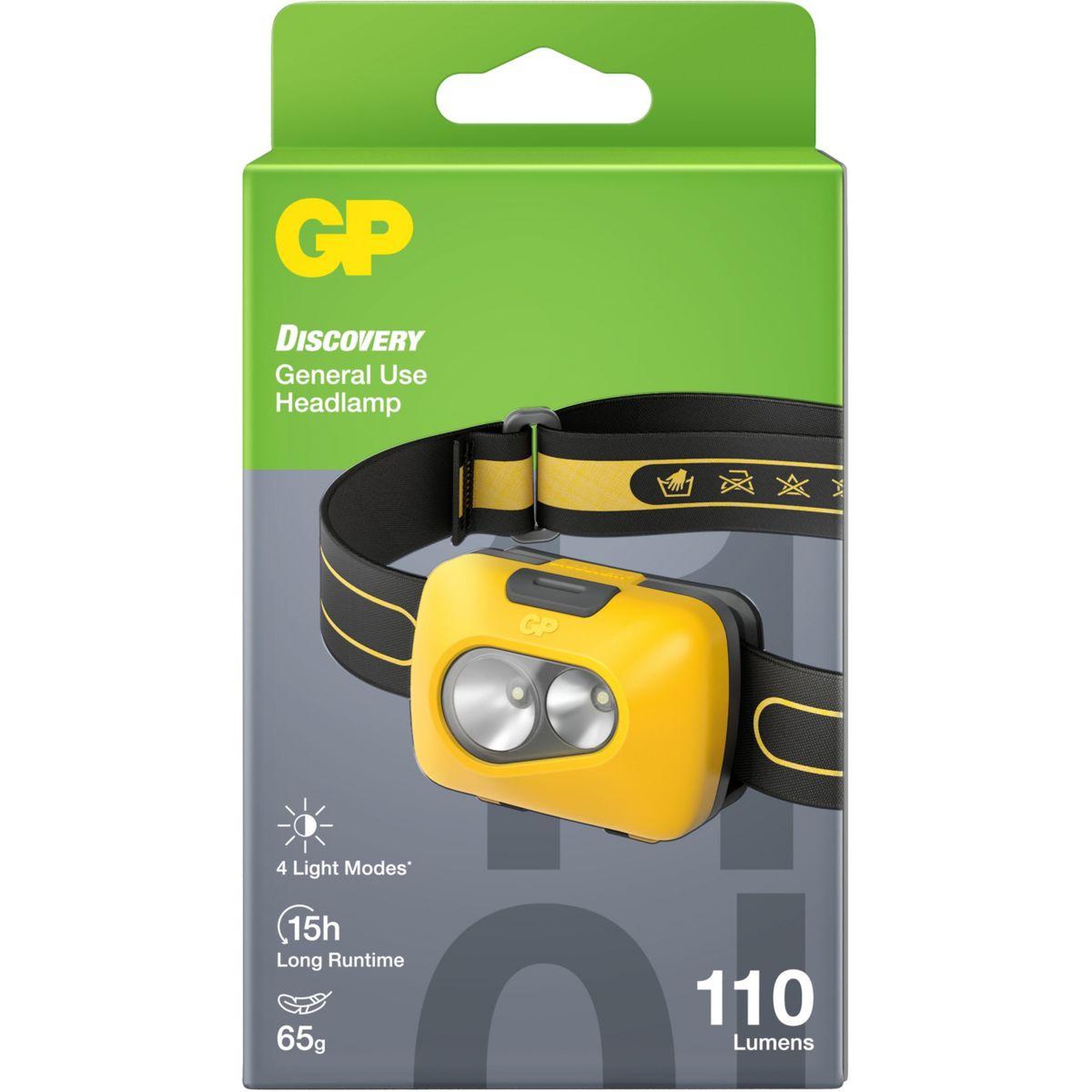 GP BATTERIES Lampe frontale frontale Discovery CH42 - 110 lumens