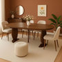 Voir la diapositive 5 : Paris Prix Table à Manger Extensible Effet Travertin  Jody   110-260cm Marron