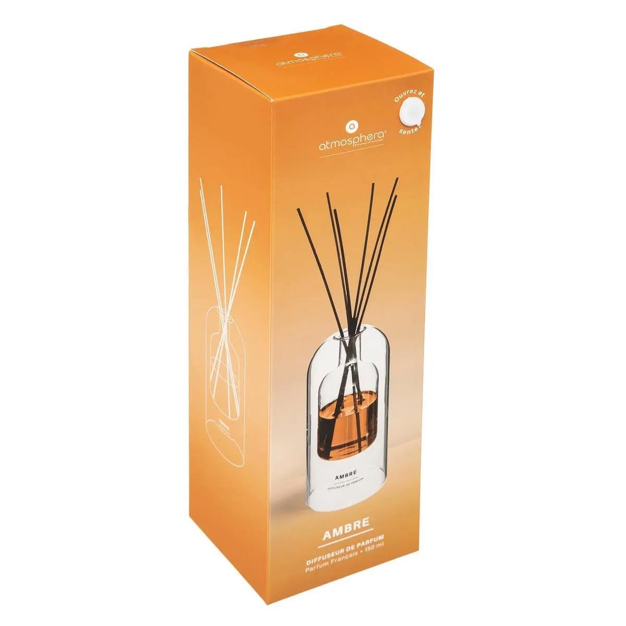Voir la diapositive 3 : COMPTOIR DE LA BOUGIE Diffuseur de parfum  ilan  150ml ambre