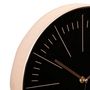 Voir la diapositive 2 : ATMOSPHERA Horloge Murale Design  Edith  30cm Noir & Cuivre