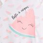 Voir la diapositive 2 : INEXTENSO Chemise de nuit à volants pastéque fille