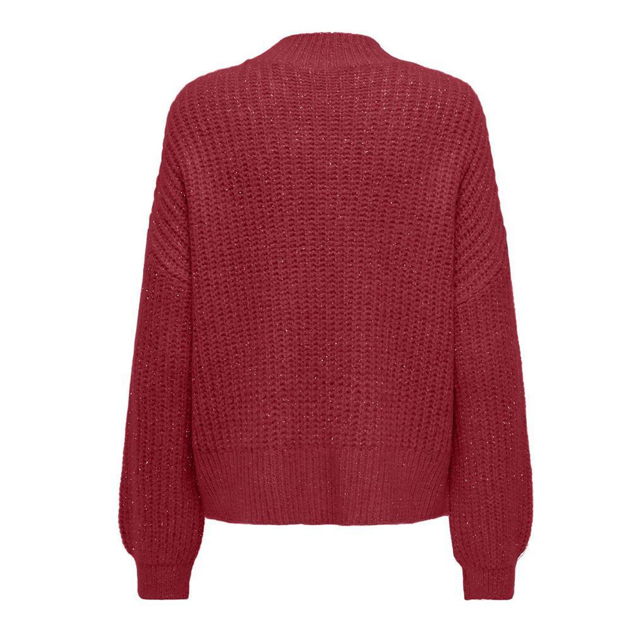 Voir la diapositive 2 : Only Pull Rouge Femme Only Rubine