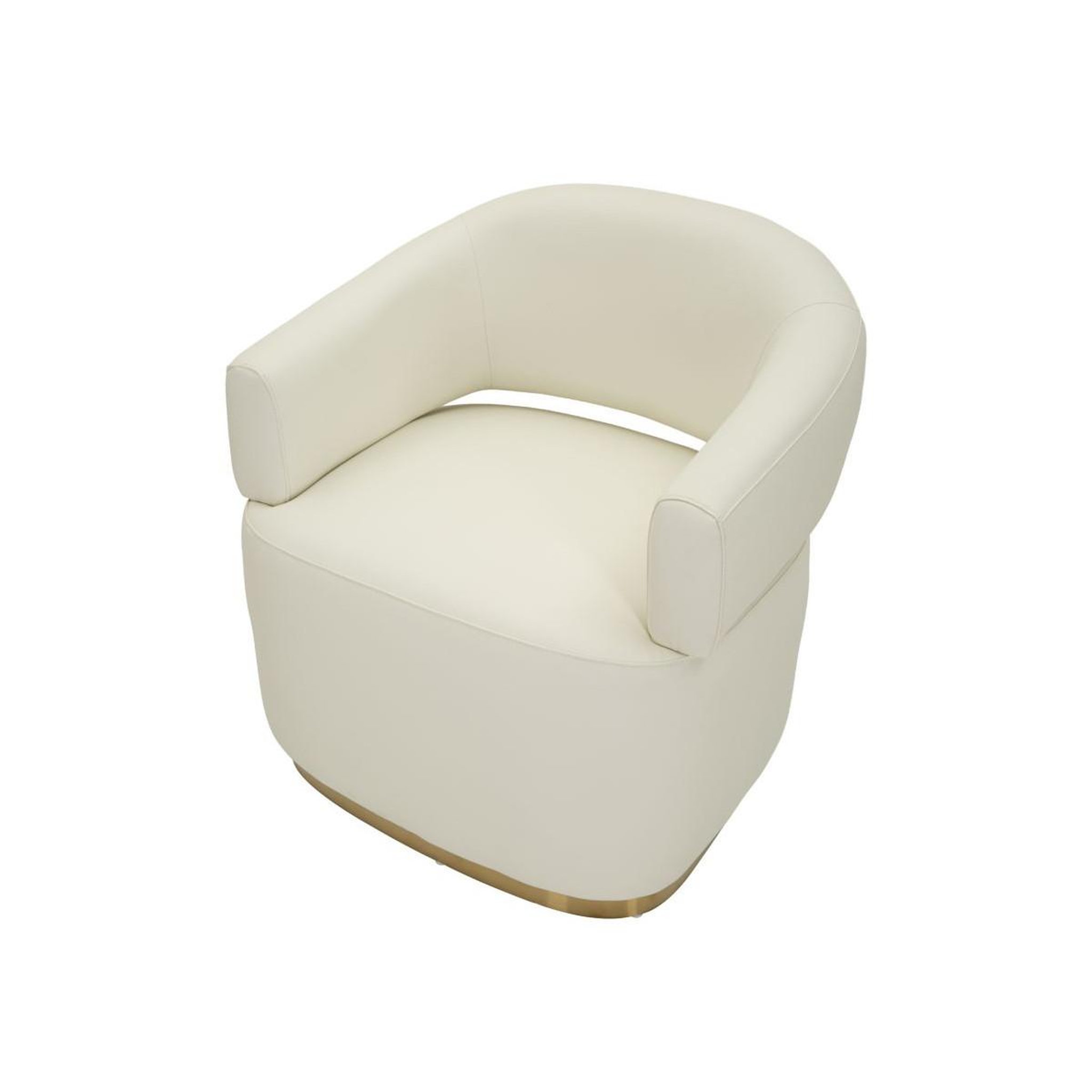 Voir la diapositive 5 : Paris Prix Fauteuil design  minsk plus  84cm blanc & or