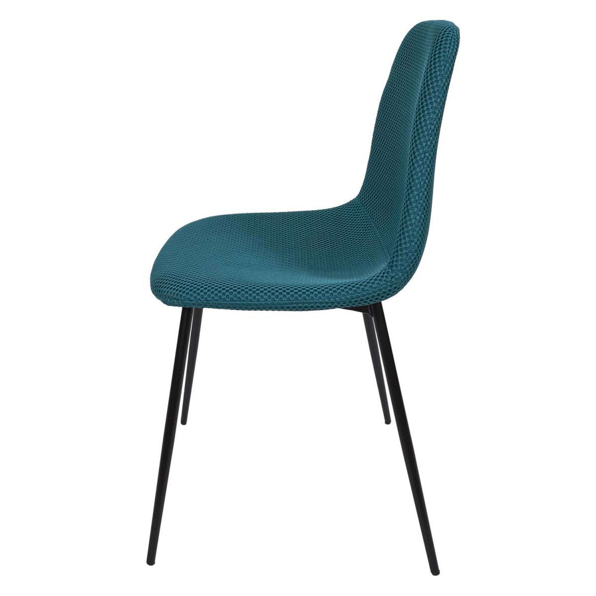 Voir la diapositive 4 : The Home Deco Factory Lot de 4 chaises  atome  86cm bleu