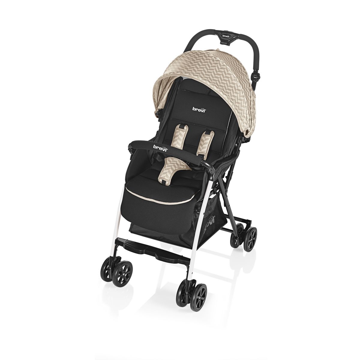 BREVI Poussette Mini large - Beige Tweed