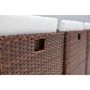 Voir la diapositive 3 : CONCEPT USINE Table et chaise 10 places encastrables alu résine marron-blanc SUNSET