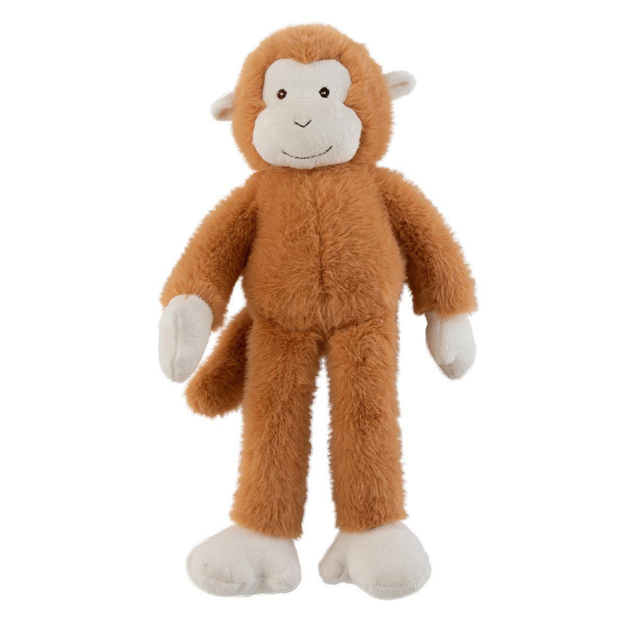 Voir la diapositive 2 : J-LINE Peluche Enfant  Singe  40cm Marron