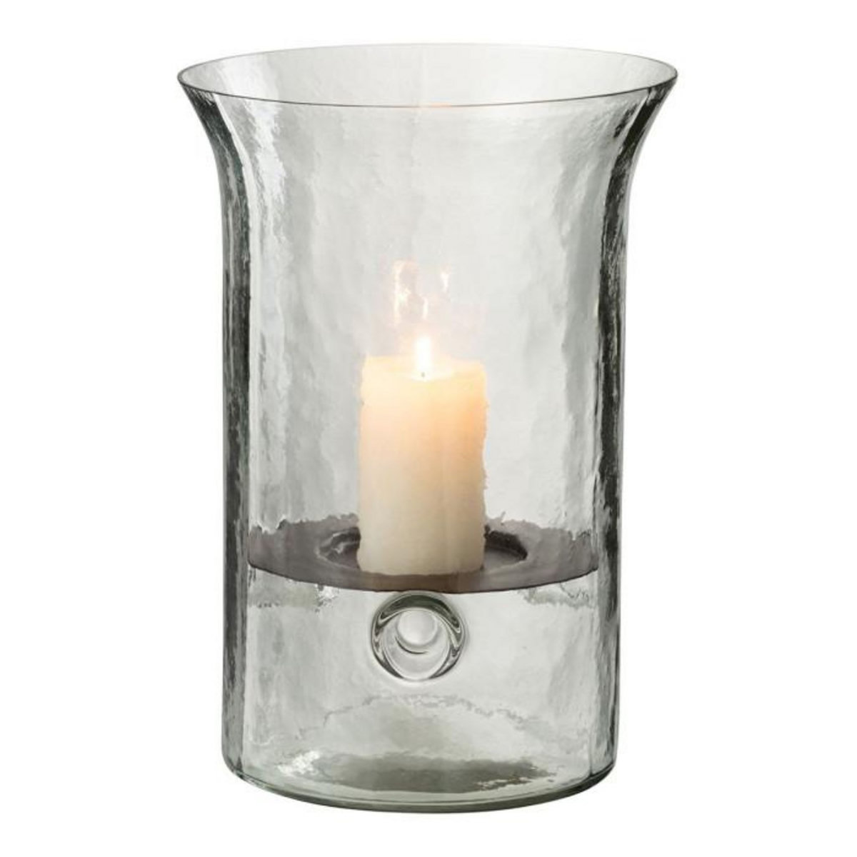 Paris Prix Bougeoir en Verre  Flou  26cm Transparent