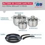 Voir la diapositive 2 : ELO Ensemble de 2 Poêles de cuisson 24 et 28 cm et 3 faitouts 14, 16 et 20 cm Elo Prima Brillant